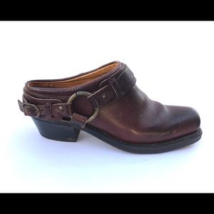 FRYE mules, very rare.